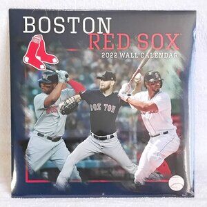 Sealed 2022 Full 12"x12"12 Month MLB Boston Red Sox Wall Calendar BNIP!!